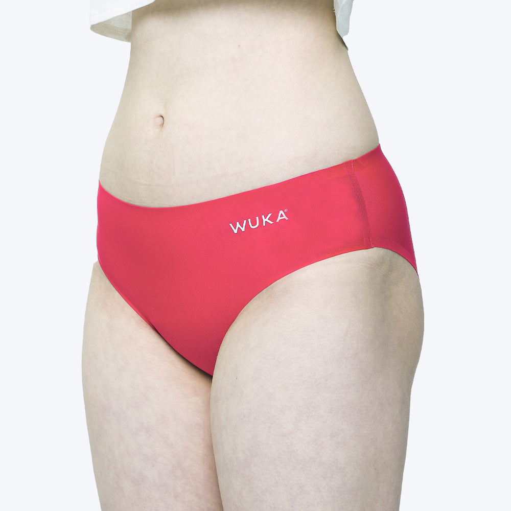 WUKA Teen Stretch Seamless Period Pants Style Heavy Flow Pink Colour Side